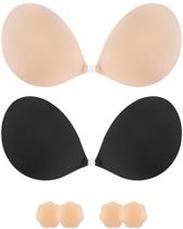Sutiã adesivo Niidor Strapless Push Up Silicone para vestido sem encosto