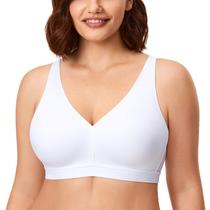 Sutiã AISILIN Sem Arco Plus Size Branco 48DD Sutiã AISILIN Sem Arco Plus Size Branco 48DD