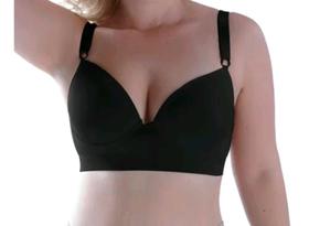 Sutiã, alças reforçadas, com 3 fecho, com bojo e aro, em poliamida com elastano