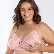 Sutiã Amamentação Click Plus Size Concept Essentials Rosa