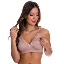 Sutiã Amamentação em Microfibra sem Bojo Lingerie Amamentar Maternidade Estilo Sedutor - CL516