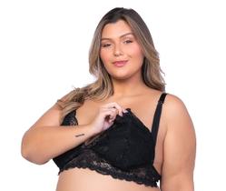 Sutiã Amamentação Gestante Sem Bojo Rendado Plus Size