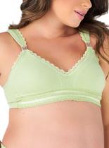 Sutiã Amamentação Love Secret 8011022 Com Bojo Cotton e Renda T. 42/48