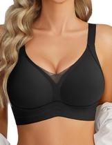 Sutiã Avidlove Push Up Seamless Wireless cinza escuro para mulheres