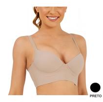 Sutiã Base Longa Nayane Invisível com Bojo Soft Fit em Microfibra