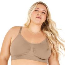 Sutiã Basic Plus Comfort Duplo Alças Largas Reguláveis sem Costura Bege Zee Rucci Sutiã Basic Plus Comfort Duplo Alças Largas Reguláveis sem Costura Bege Zee Rucci