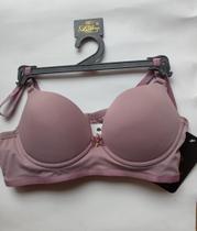 Sutiã básico com lacinho lilás. Tam. M Sutiã básico com lacinho lilás. Tam. M