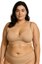 Sutiã Básico Liso Adulto Plus Size Alça Larga Ajustável Reforçado Regulável Regulagem Sustentação Sutiã Básico Liso Adulto Plus Size Alça Larga Ajustável Reforçado Regulável Regulagem Sustentação