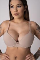 Sutiã Básico Liso Chocolate em Microfibra Deluxe Lingerie