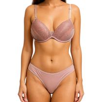 Sutiã Bojo e Calcinha Conjunto Feminino De Lingerie
