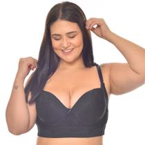 Sutiã Bojo Lateral e Costas Largas Plus Size Reforçado Sustentação