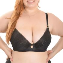 Sutiã Bojo Plus Size Em Renda Bordada e Tule Nayane .