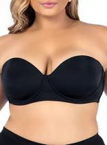 Sutiã Bustiê Dilady 12318 Plus Size Com Bojo Microfibra T. 50/54 Sutiã Bustiê Dilady 12318 Plus Size Com Bojo Microfibra T. 50/54