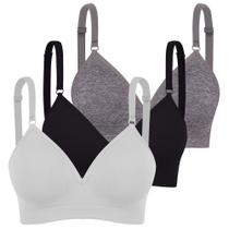 Sutiã c/ bojo trifil daily reforçado kit 3 un sem costura Sutiã c/ bojo trifil daily reforçado kit 3 un sem costura