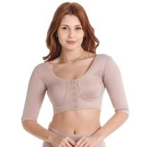 Sutiã Cirúrgico Biobela Fecho Frontal com Reforço e Manga G 1615