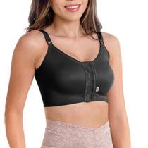 Sutiã Cirúrgico Biobela Sem Reforço e Fecho Frontal Preto G 1624