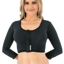 Sutiã cirúrgico compressivo com mangas Mabella 1122 com abertura frontal ideal para renúvio no braço prótese mama lipo Sutiã cirúrgico compressivo com mangas Mabella 1122 com abertura frontal ideal para renúvio no braço prótese mama lipo