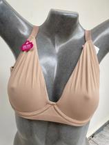 Sutiã com aro base reforçada sem bojo cor da pele tamanho G, uso adulto Sutiã com aro base reforçada sem bojo cor da pele tamanho G, uso adulto