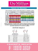 Sutiã com Aro e Bojo Iridien Demillus 65204/65104 Taça B