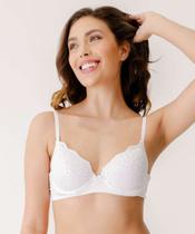 Sutiã Com Base E Bojo Renda Marisa Branco-88045