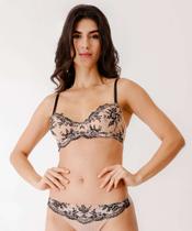 Sutiã Com Base E Sem Bojo Tule Bordado Marisa-75410 Sutiã Com Base E Sem Bojo Tule Bordado Marisa-75410