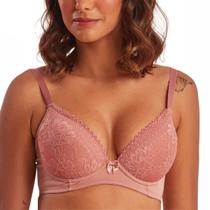 Sutiã Com Bojo Cetinete Com Renda Pretty Paty