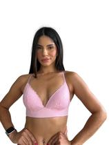 Sutiã Com Bojo Detalhes Em Renda Sexy Confortável