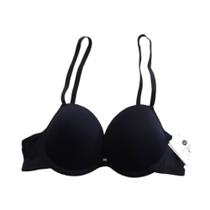 Sutiã Com Bojo e Aro Preto Basic+ Confortável Sutiã Com Bojo e Aro Preto Basic+ Confortável
