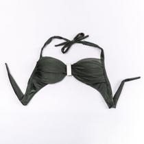 Sutiã com bojo e detalhe de metal verde musgo Sutiã com bojo e detalhe de metal verde musgo