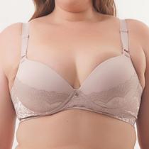 Sutiã com Bojo Meia Taça Nayane SP 02 08 0001 Com Renda