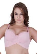 Sutiã com Bojo Plus Size Cruzado Soutien Moderno Alça Reforçada - c7 ALICE