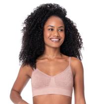 Sutiã com Bojo Removível sem Costura Jacquard Bruma Floral Blush Sutiã com Bojo Removível sem Costura Jacquard Bruma Floral Blush