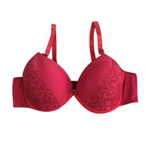 Sutiã Com Bojo Rendado e Babado Com Aro Sustentação Plus Size G2 ao G4 Sutiã Com Bojo Rendado e Babado Com Aro Sustentação Plus Size G2 ao G4