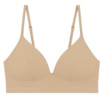 Sutiã Com Bojo Soft Feminino Básico Academia Alça Fina Top Confortável Sem Aro Adulto Soutien