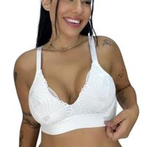 Sutiã com Reforço Soutien Reforçado Renda com fecho Kit c/ 2