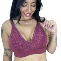 Sutiã com Reforço Soutien Reforçado Renda com fecho Sutiã com Reforço Soutien Reforçado Renda com fecho