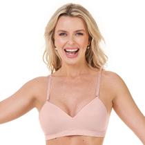 Sutiã Comfort Alças Finas e Reguláveis com Bojo sem Costura Blush