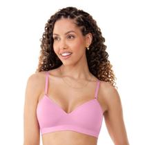 Sutiã Comfort Alças Finas e Reguláveis com Bojo sem Costura Flor de Cerejeira