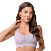 Sutiã Comfort Anatômico Alças Reguláveis Bojo Removível sem Costura Lilás Matte Zee Rucci