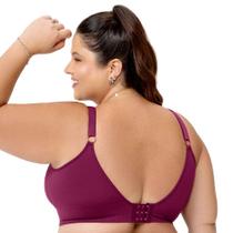 Sutiã Comfort Plus Anatômico Alças Reguláveis com Bojo Removível sem Costura Marsala Zee Rucci Sutiã Comfort Plus Anatômico Alças Reguláveis com Bojo Removível sem Costura Marsala Zee Rucci