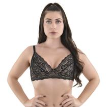 Sutiã Copa C Sem Bojo e com Aro Rendado Santa Passion