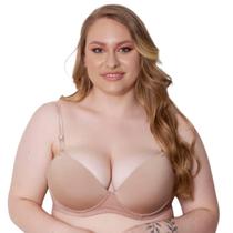 Sutiã Costa Nua Alças de Silicone Plus Size Reforçado Kit c/ 2