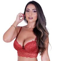 Sutiã Cropped com Bojo Feminino Clamar em Renda 2261 Sutiã Cropped com Bojo Feminino Clamar em Renda 2261