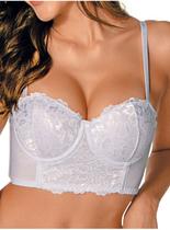 Sutiã Cropped Demillus 067839 Lover Com Aro e Bojo Renda e Microfibra T. 42/48