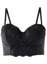 Sutiã Cropped Demillus 067839 Lover Com Aro e Bojo Renda e Microfibra T. 42/50