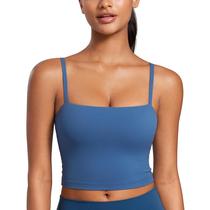 Sutiã CRZ YOGA Butterluxe Crop Longline com Bojo Azul M