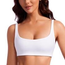 Sutiã CRZ YOGA Butterluxe Decote Quadrado com Alças Finas Branco XL Sutiã CRZ YOGA Butterluxe Decote Quadrado com Alças Finas Branco XL