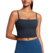 Sutiã CRZ YOGA Butterluxe Decote Quadrado com Bojo Azul Marinho P Sutiã CRZ YOGA Butterluxe Decote Quadrado com Bojo Azul Marinho P