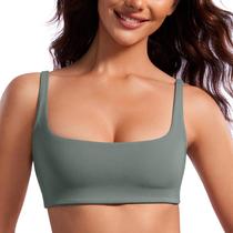 Sutiã CRZ YOGA Butterluxe Decote Quadrado Sem Aro Cinza Sálvia M Sutiã CRZ YOGA Butterluxe Decote Quadrado Sem Aro Cinza Sálvia M