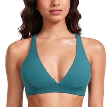 Sutiã CRZ YOGA Butterluxe Decote V Profundo Sem Aro Jade L Sutiã CRZ YOGA Butterluxe Decote V Profundo Sem Aro Jade L